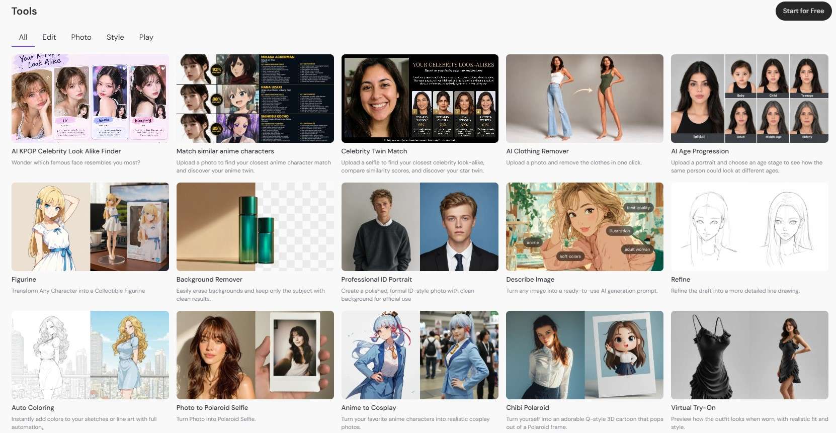 piclumen ai editing tools