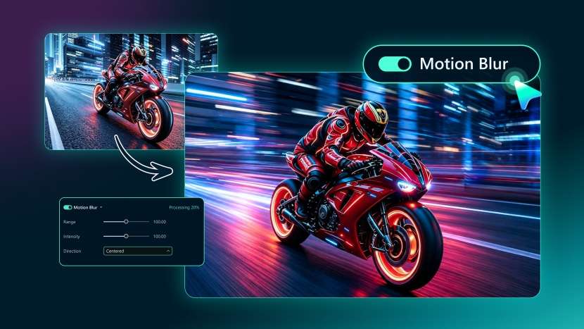 picsart motion blur alternative filmora