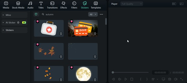 filmora stickers