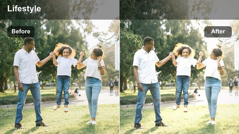 Person sitting on a bed in a low-saturation, softly faded cinematic bedroom scene.