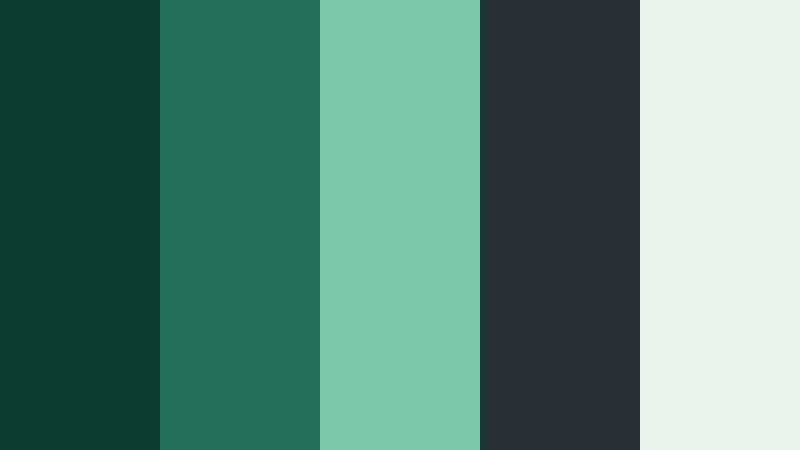 pine glass green and charcoal hr software color color palette with hex codes