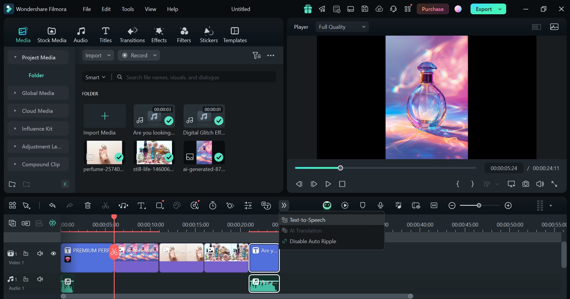 add text to speech to video