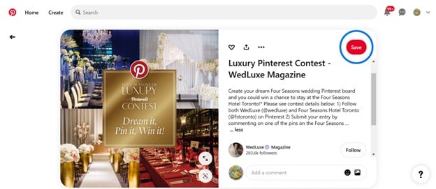 example of brands interacting on pinterest