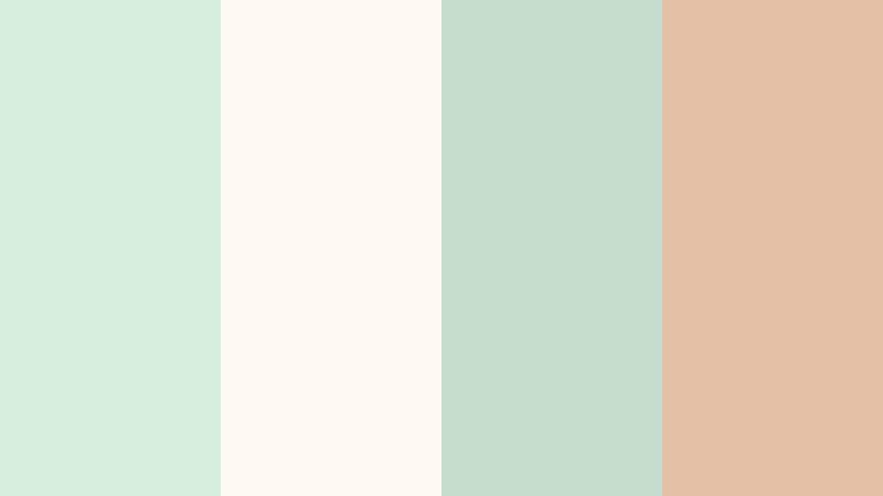 pistachio cloud latte pale pistachio color palette with hex codes