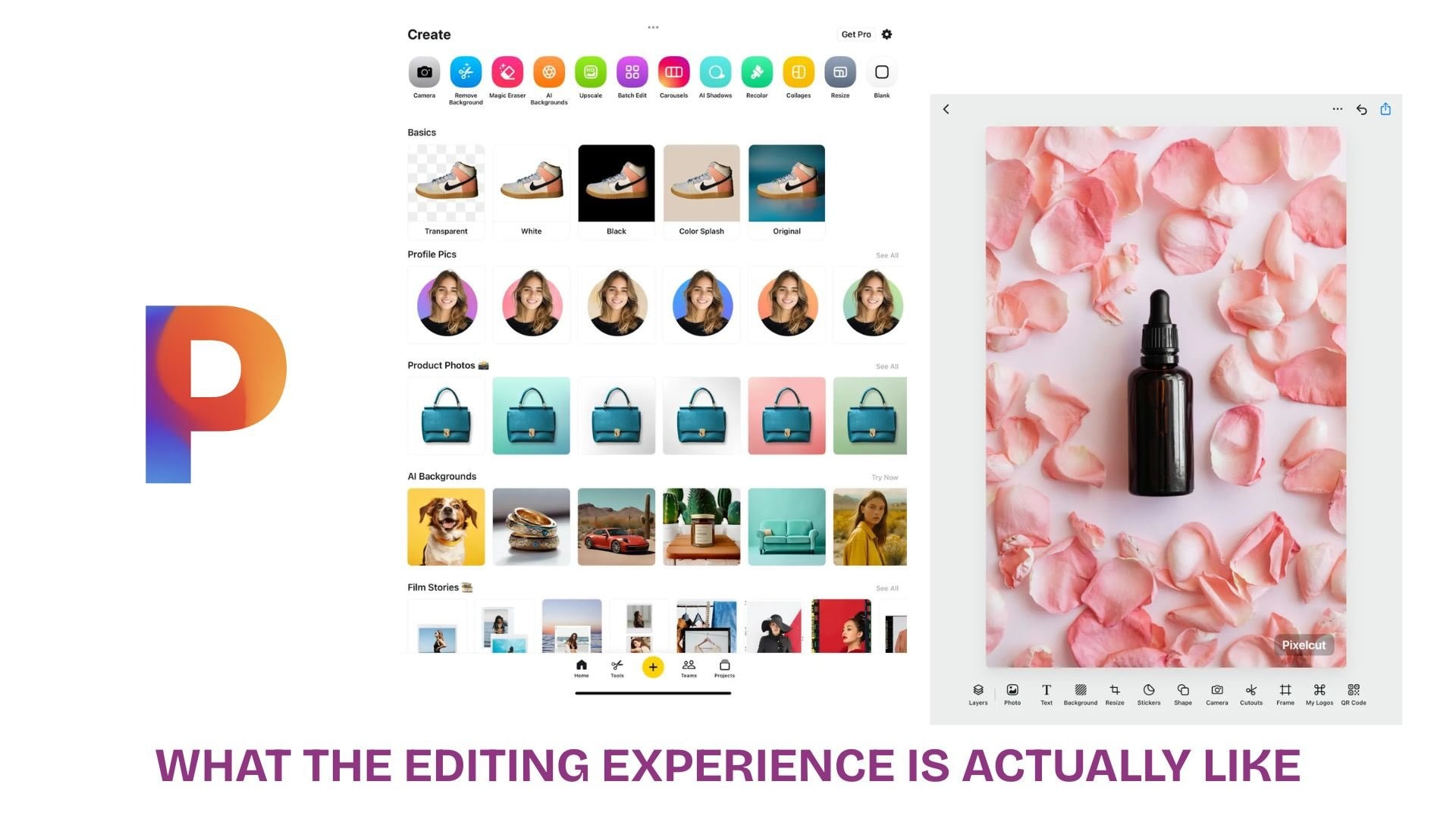 pixa editing experience