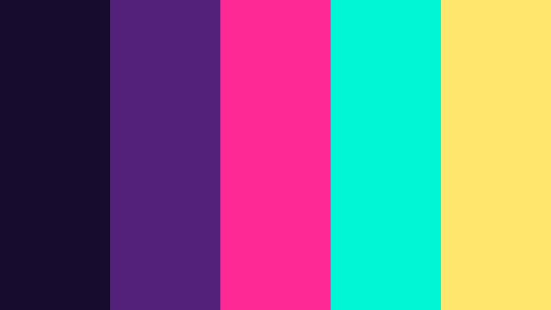 pixel pulse cyberpunk color color palette with hex codes