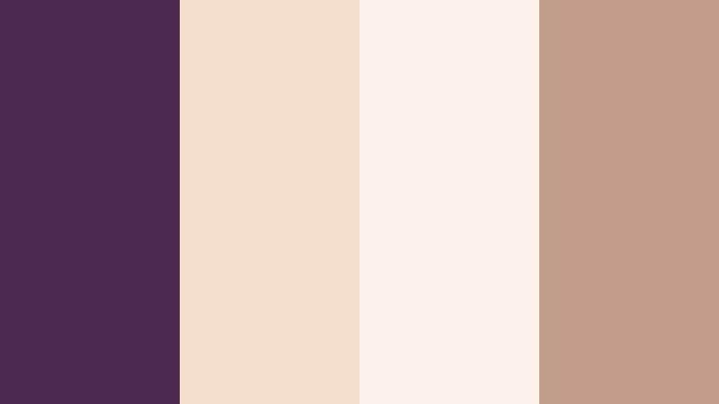 plum and champagne luxe plum shadow color palette with hex codes