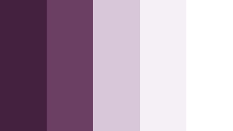 plum and porcelain minimal retro plum color palette with hex codes
