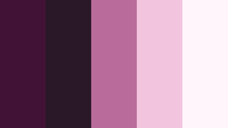 plum blush reverie deep aubergine color palette with hex codes