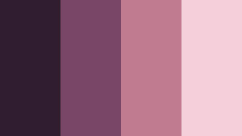 plum petal letterbox charcoal plum color palette with hex codes