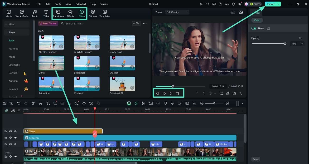enhance video quality preview results