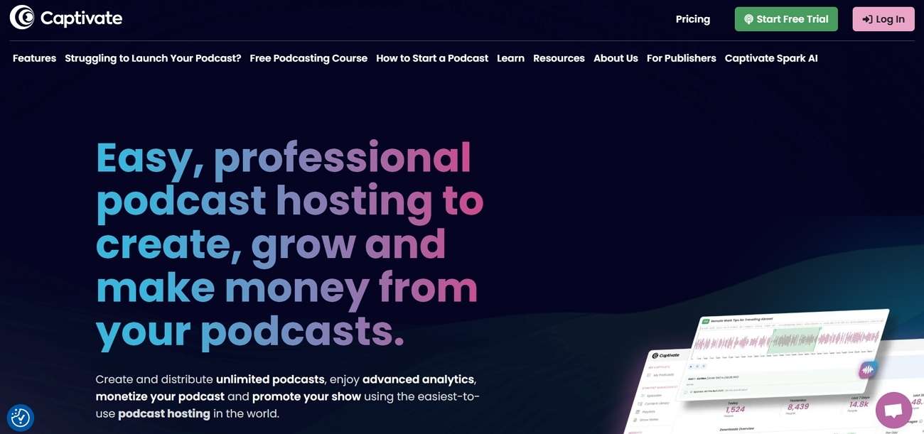 captivate best podcast platform