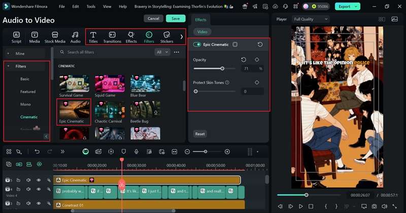 add filter to video