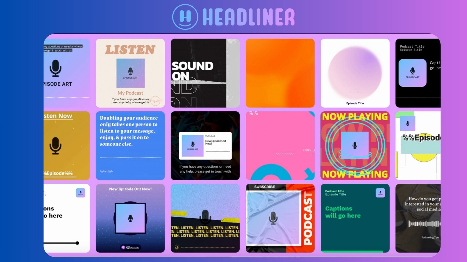 headliner podcast visualizer