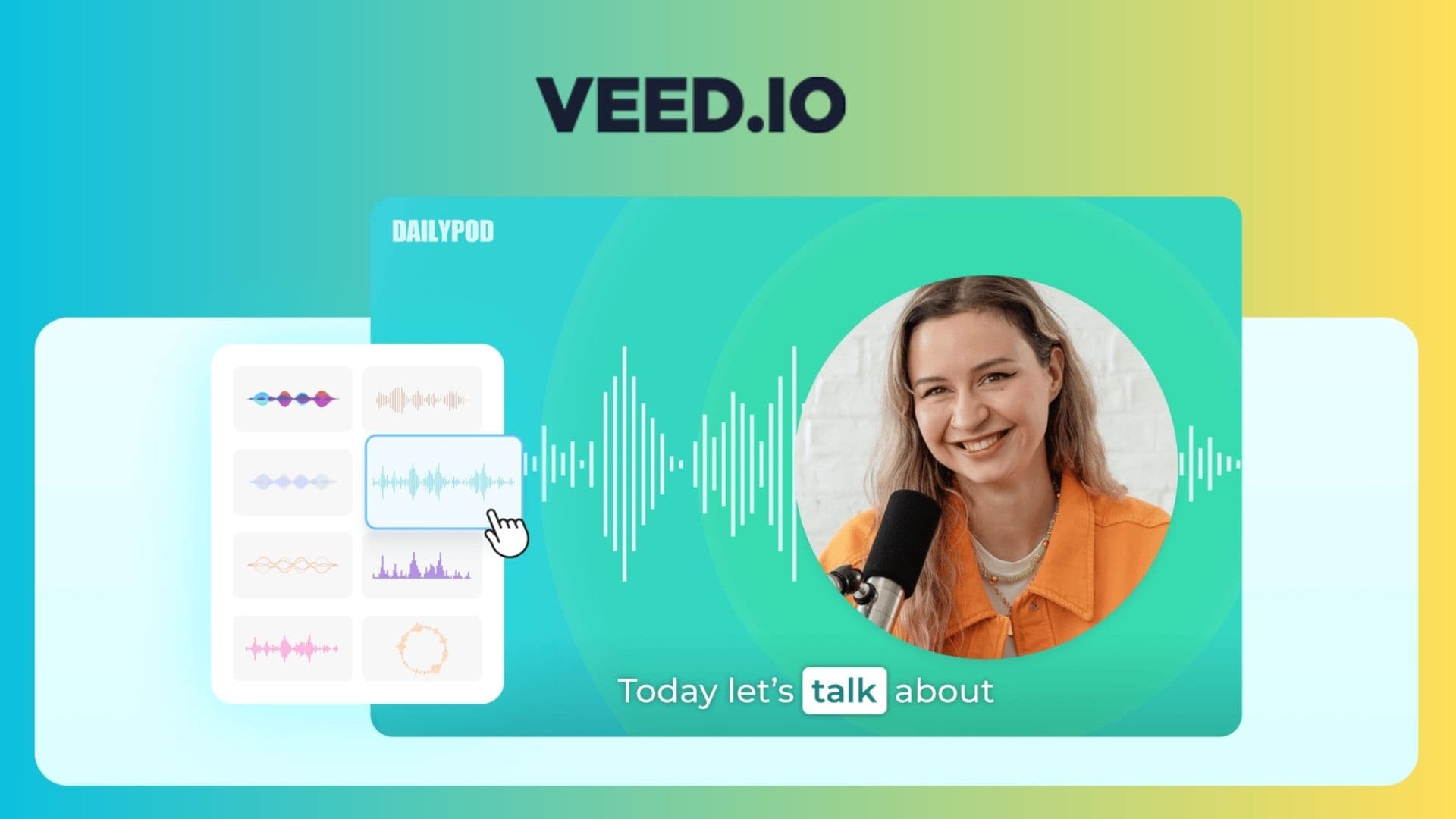 veed io podcast visualizer