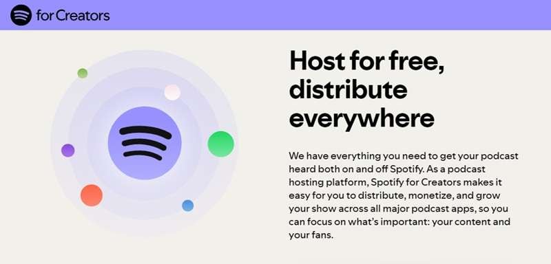 spotify as vodcast hosting platform