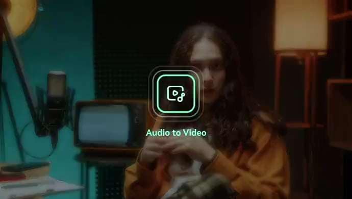 filmora ai audio to video tool