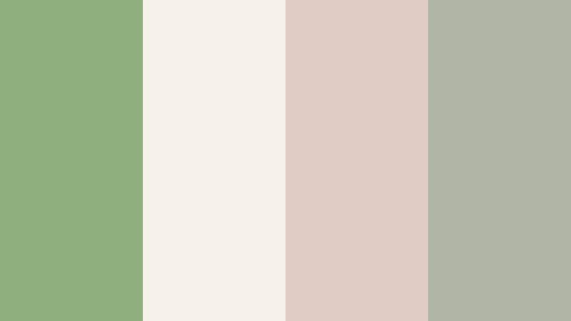 poetry in fern soft fern green color palette with hex codes