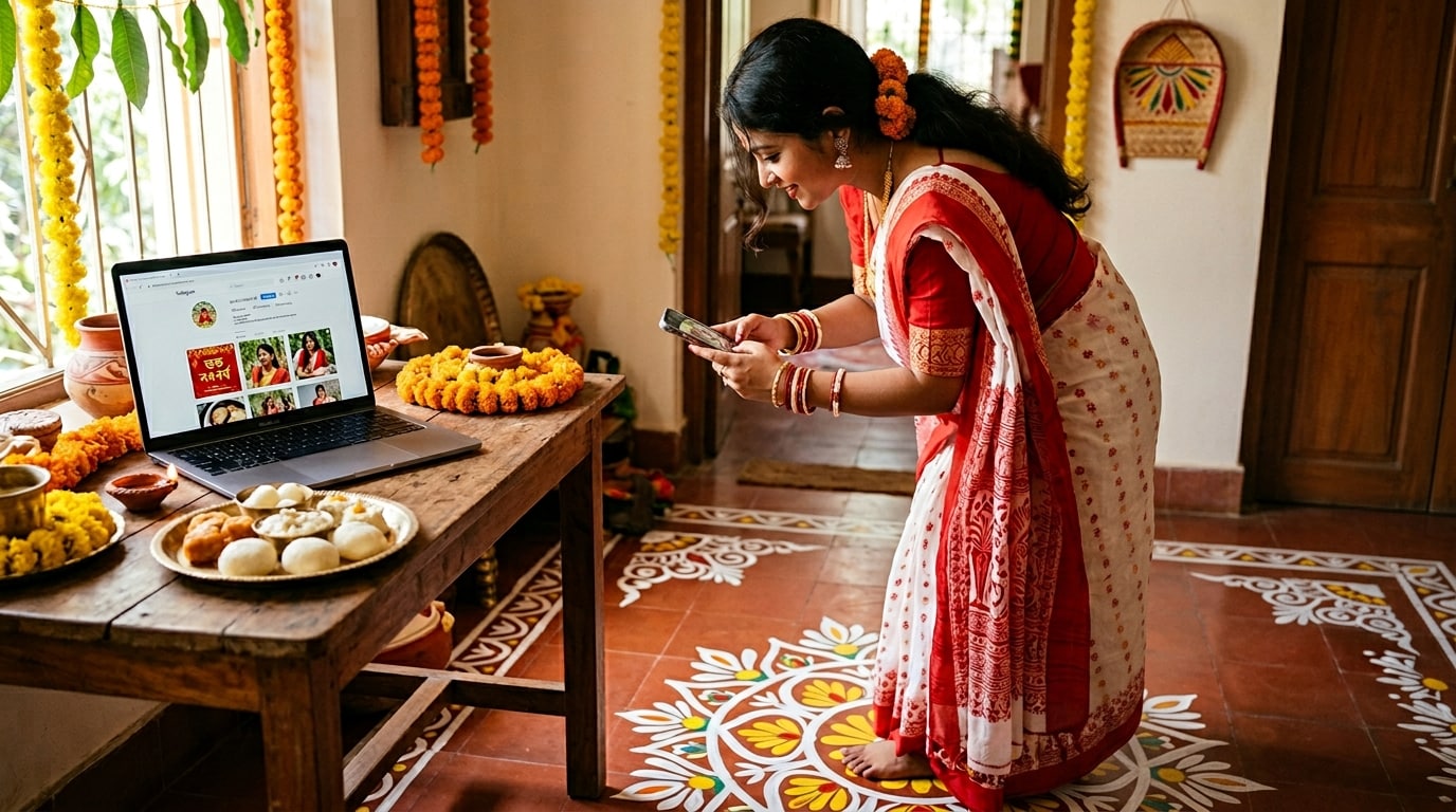 Publish Pohela Boishakh decoration on social media