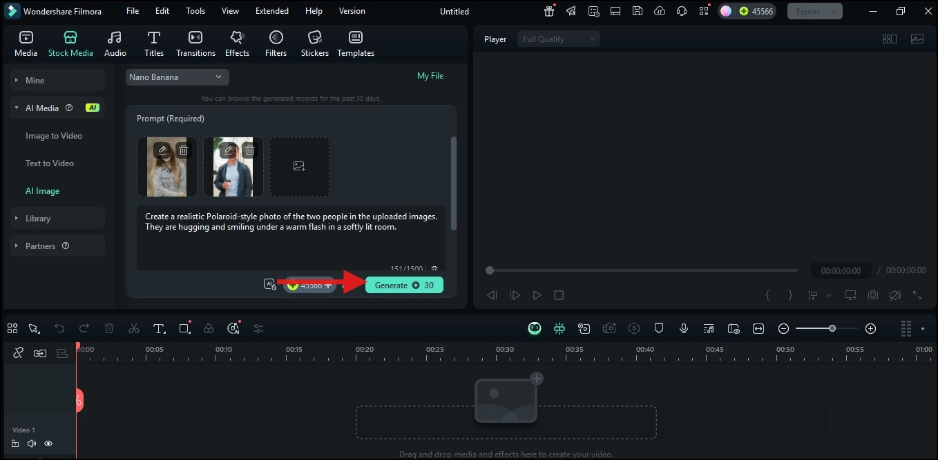 generating polaroid image