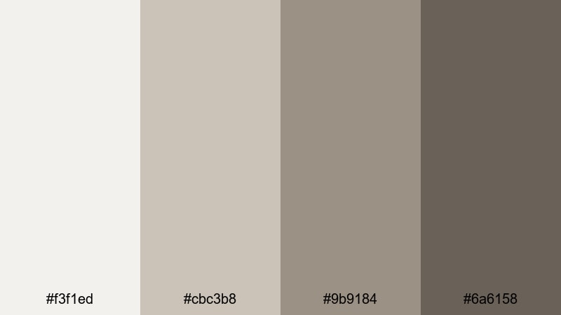 polished stone interface gray brown color palette with hex codes