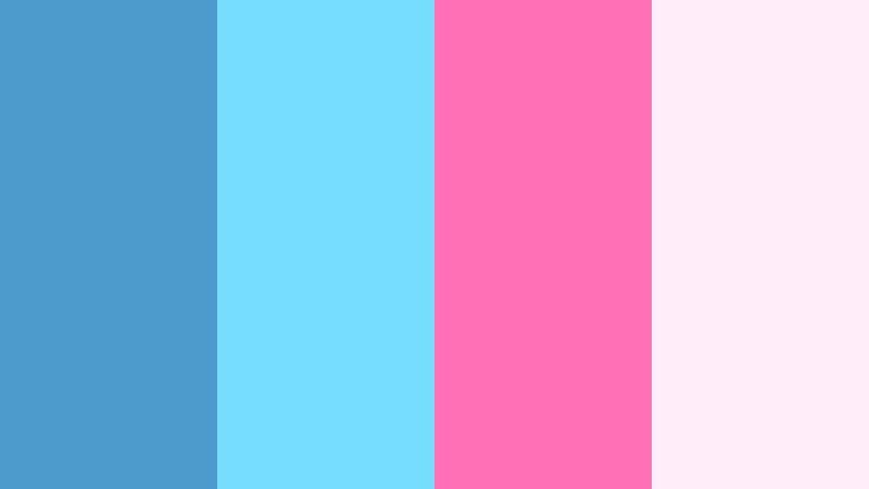 poolside neon splash angel blue color palette with hex codes