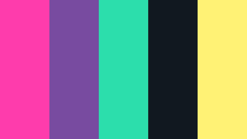 pop art voltage triadic color color palette with hex codes