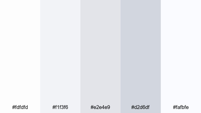 porcelain desk setup soft color palette with hex codes