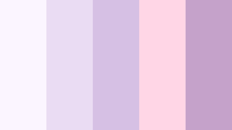 porcelain petal glow frosted lavender color palette with hex codes
