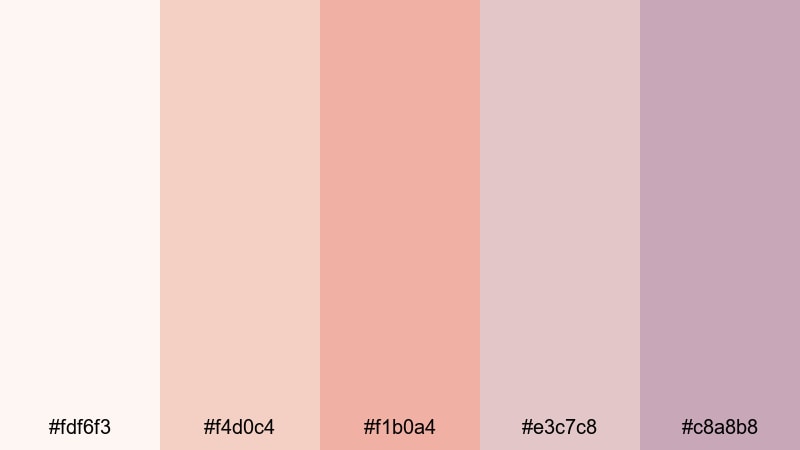 porcelain tea romance rococo color palette with hex codes