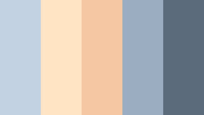 porch light evening pale sky color palette with hex codes
