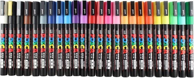 posca marker set all colors