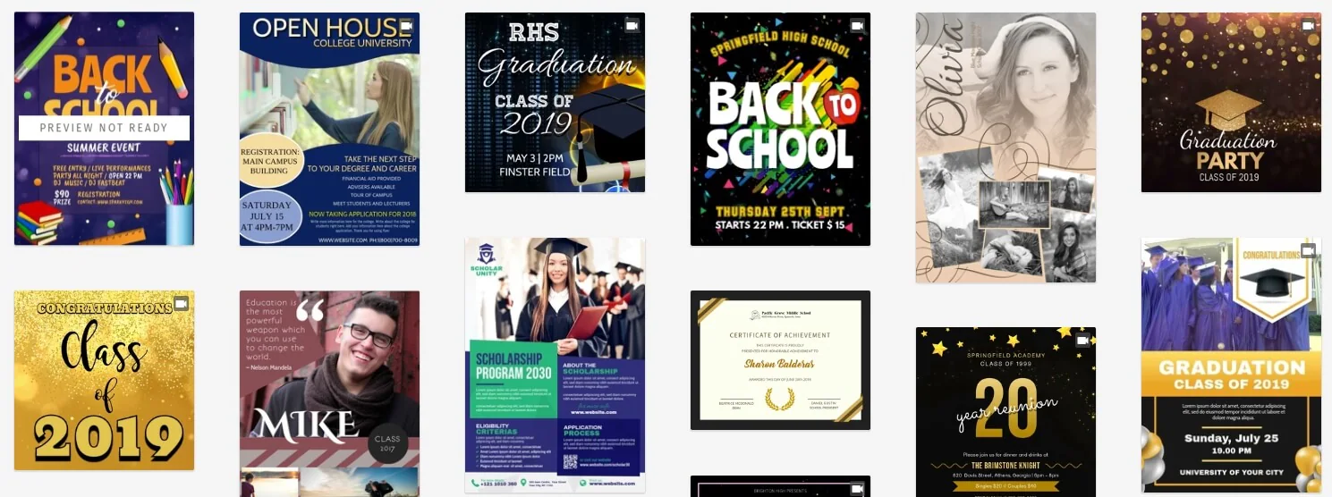  PosterMyWall Graduation Templates