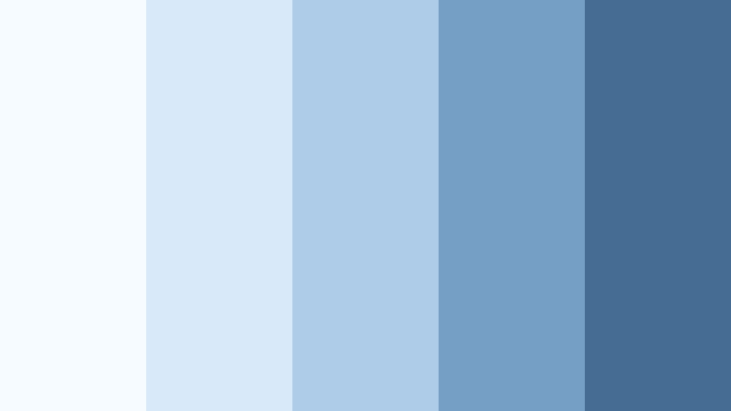 powder blue reverie monochromatic color color palette with hex codes