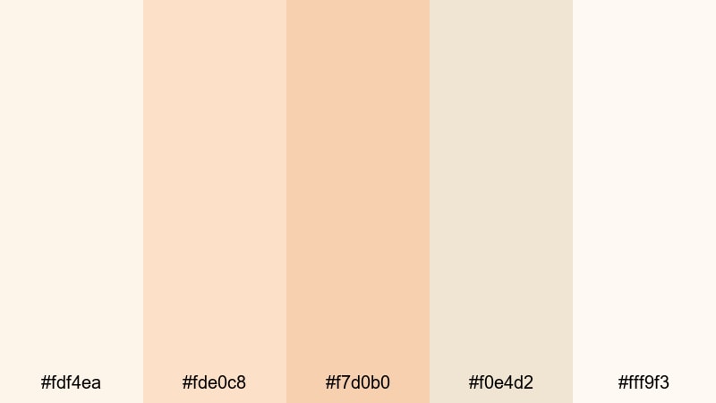 powder daybreak soft color palette with hex codes