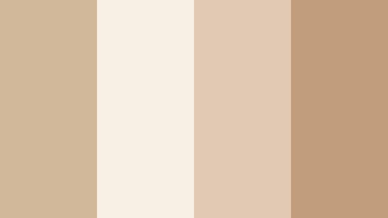 powdered latte glow drift sand color palette with hex codes