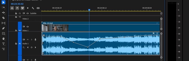 premiere pro adjust volume