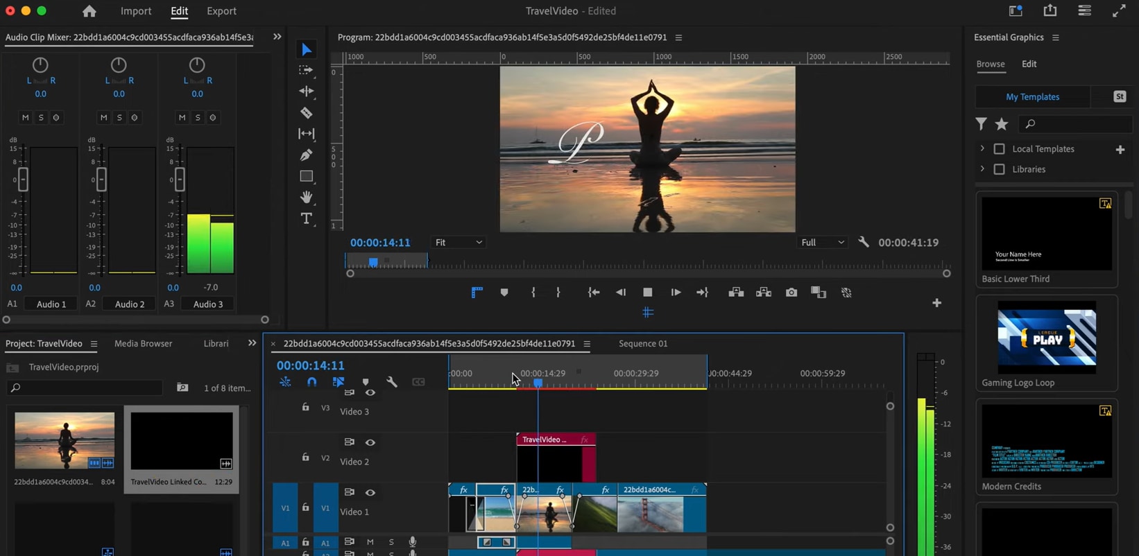 edit the clips