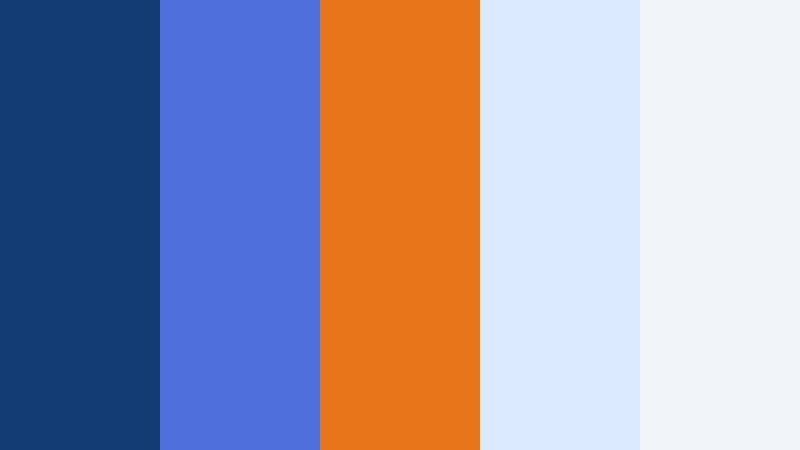 precision harbor royal blue and orange electronics store color color palette with hex codes