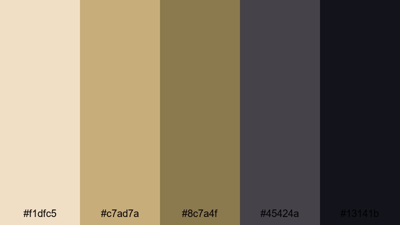 predator twilight chase wildlife safari color palette with hex codes