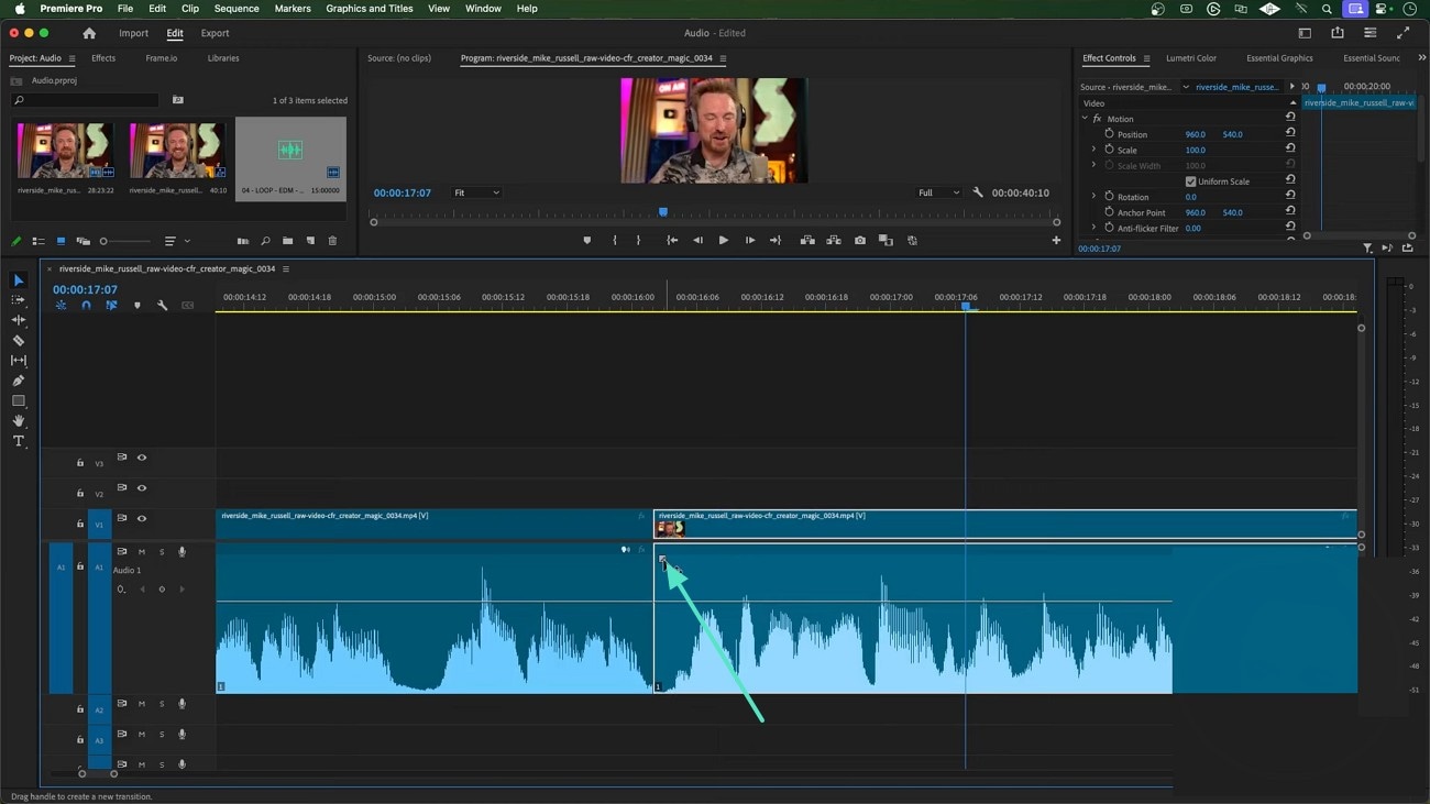 apply fade in effect premiere pro