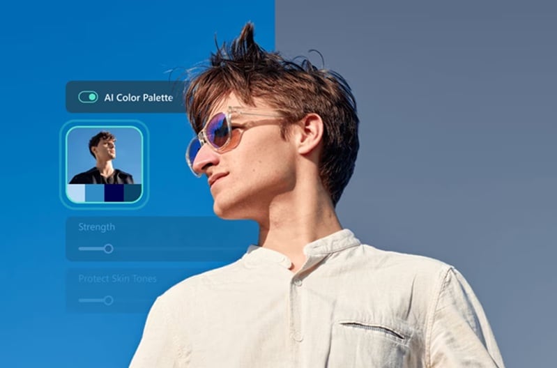 filmora ai color palette