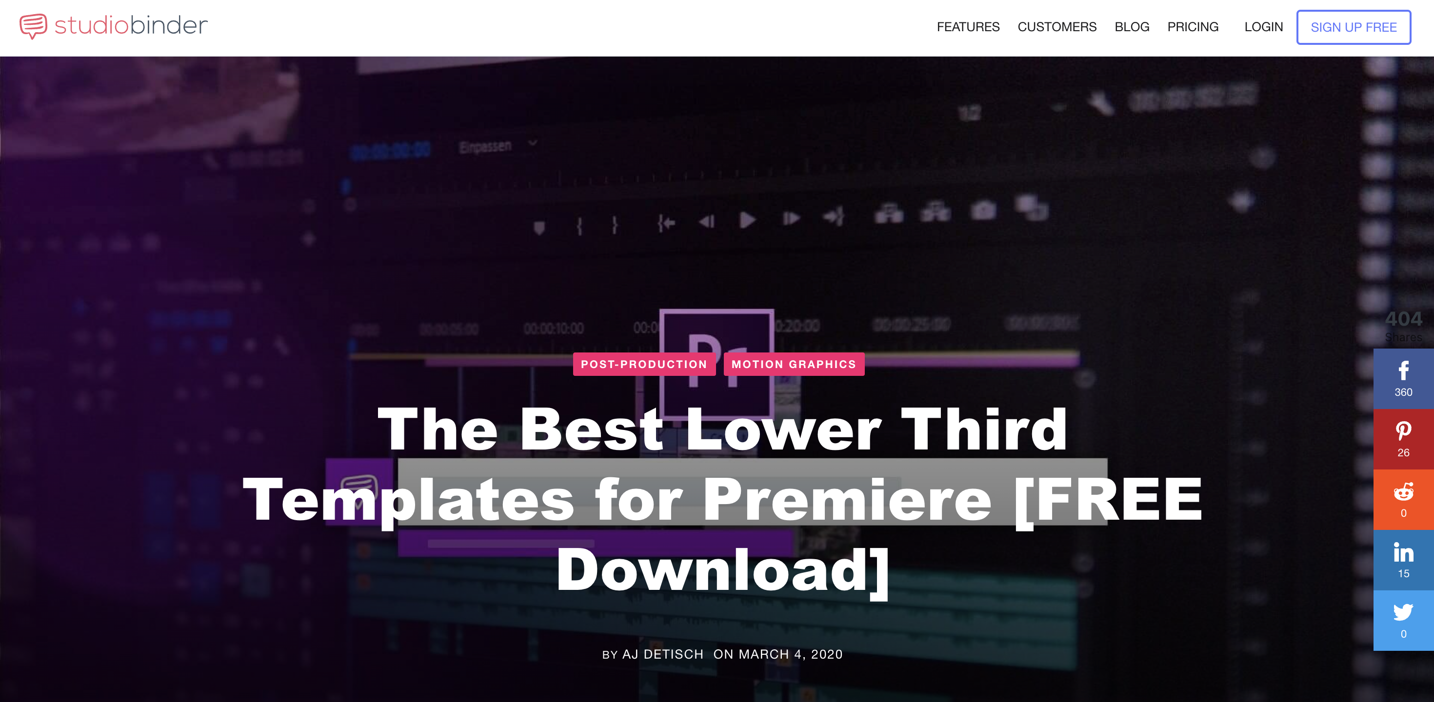 studiobinder lower thirds