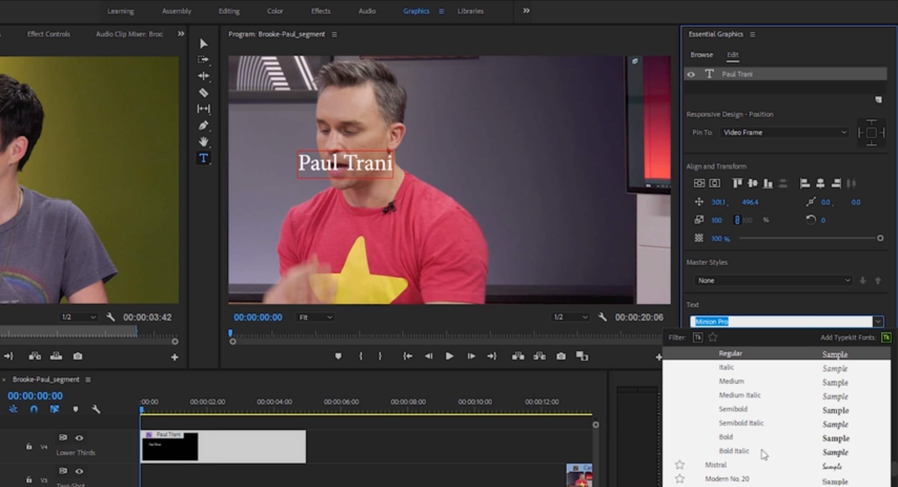 customize lower thirds in premiere