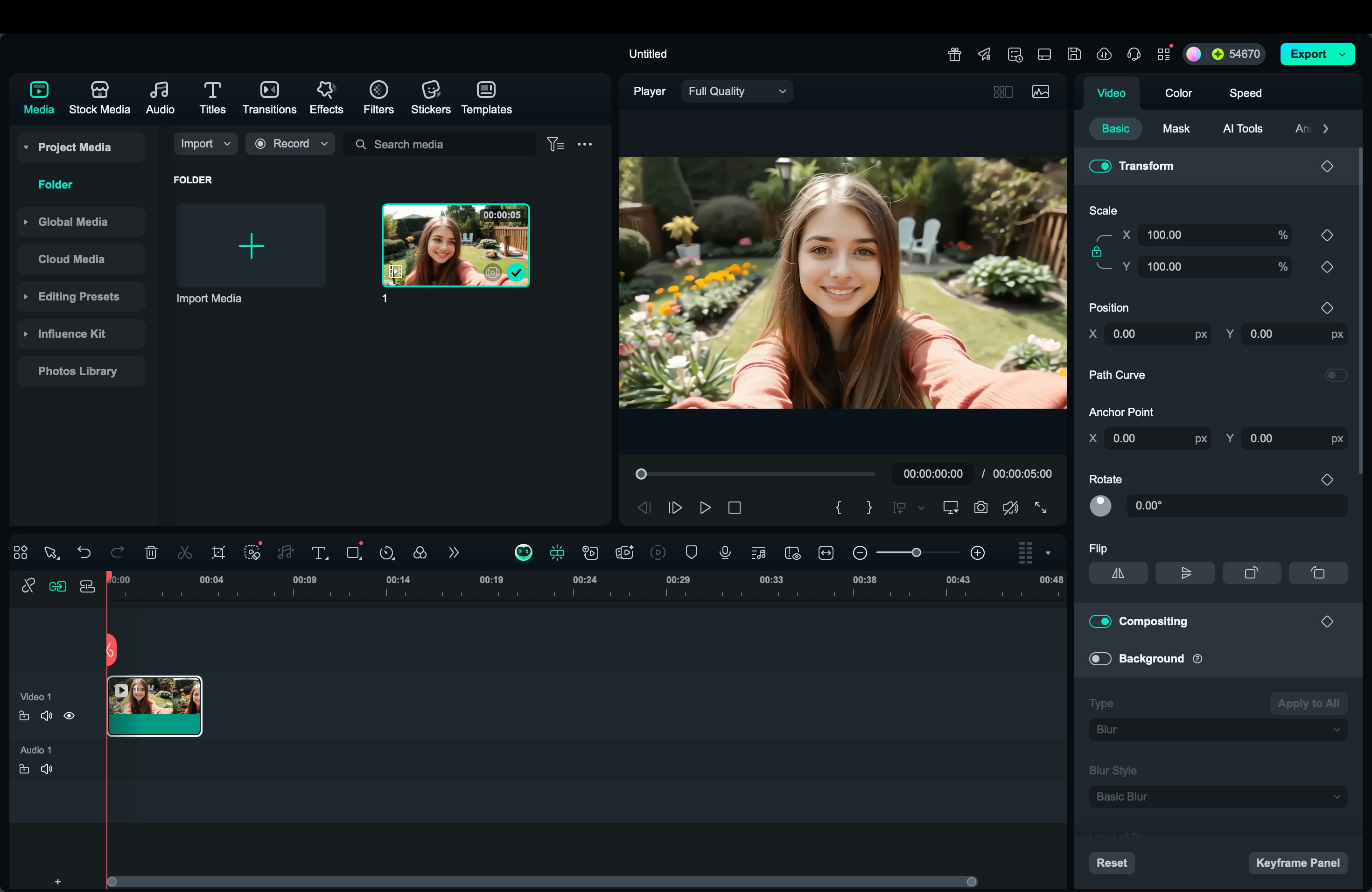 import video filmora