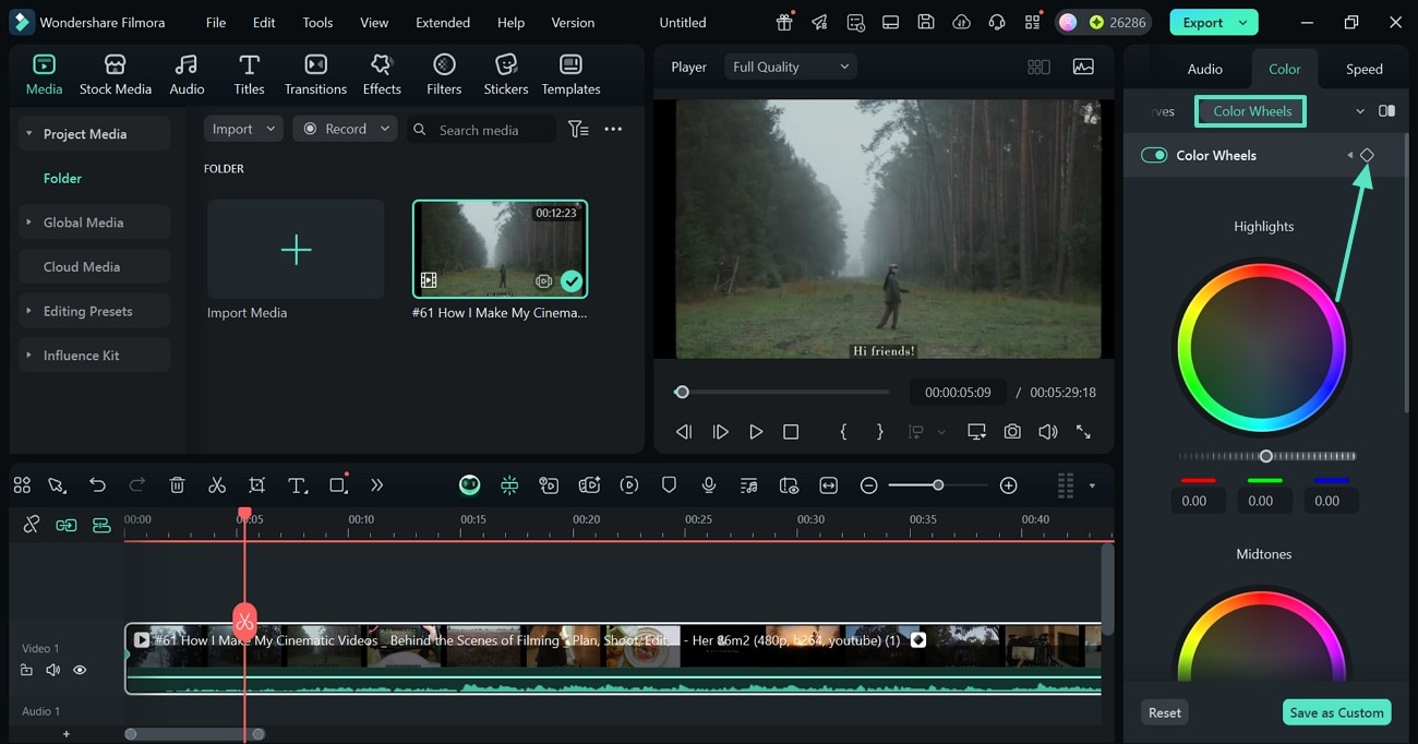 keyframe color wheel