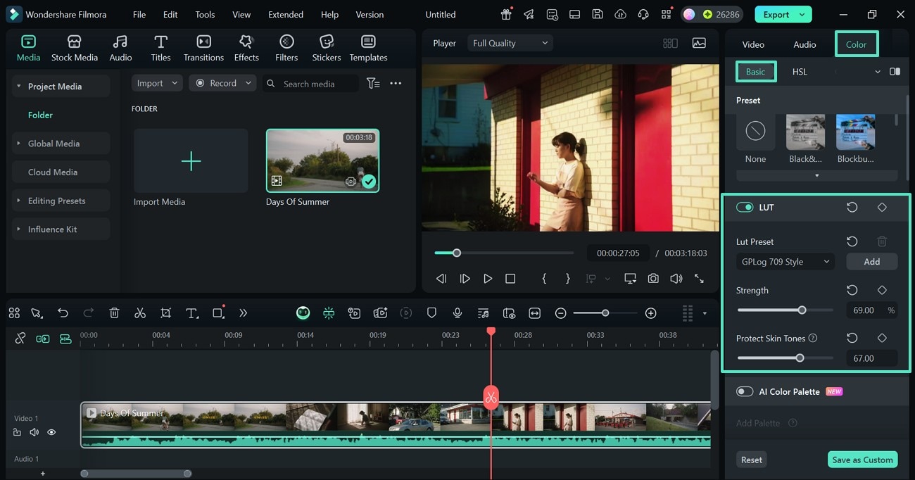 apply and customize luts