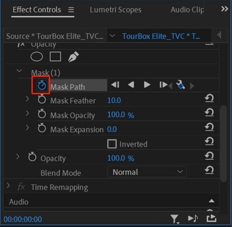 mask path and tracking