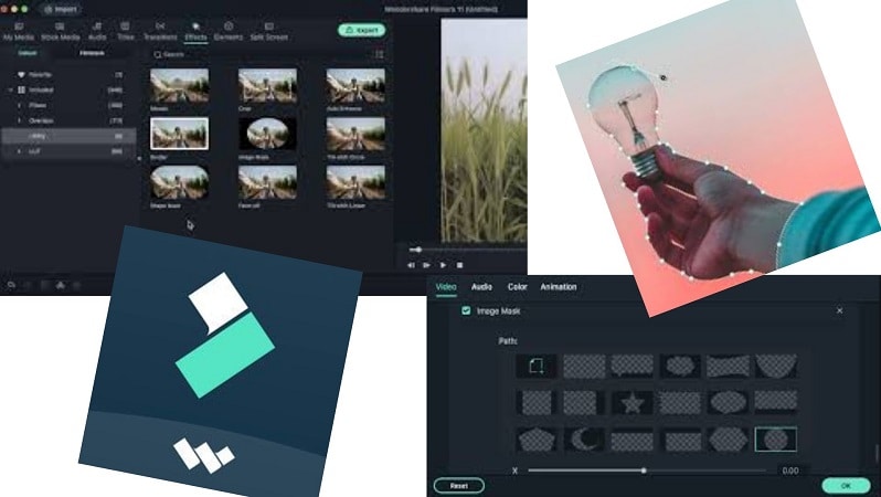 mask with shape in filmora