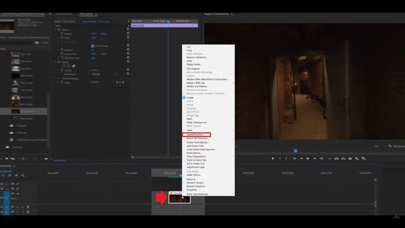 import clip and select speed